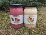 Miód Wielkowiatowy z maliną Miód Rzepakowy zestaw 2.40 kg 2025 r