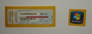 Naklejka Sticker klucz WINDOWS 7 HOME PREMIUM do komputera HP klasa PC 