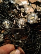 Girlanda świetna kolorze czarnym długości 20m+ 60  Plastikowych zarówek