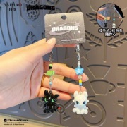 2 szt. Brelok dla Par Słodkie Smoki Szczerbatek Furia Wisiorek do Kluczy