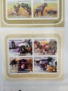 Gwinea Bissau 2008 Mi 3828-31  ark ptaki małpa  idealna  pozycja
