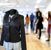 Włoska marynarka żakiet blazer elegancka M czarna długi rękaw guziki Italy