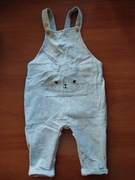 spodnie ogrodniczki niemowlęce H&M rozm. 74