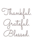 Plakat chrześcijański cytat Thankful 21x30