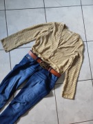 lejąca zwiewna przewiewna elegancka bluzka koszula