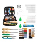 59-częściowy skórzany zestaw do szycia ręcznego