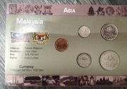 Blister Malezja. Zestaw monet obiegowych 