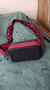 Oryginalna torebka z paskiem w panterkę 