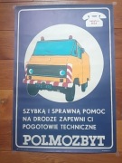 Plakat Polmozbyt PRL Żuk oryginał projektant A Pietruszewski 