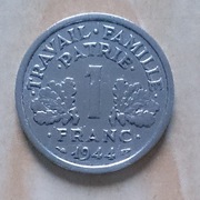  1 frank 1944 r. Francja