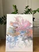 Obraz abstrakcja akryl na płótnie 50x70