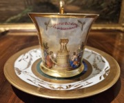 Filiżanka Paryż ręcznie malowana XIX wiek 