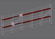 Rusztowanie Plettac 70 – Zestaw 100m2 (15m x 6,5m)