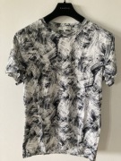 SANDRO Paris black/white t-shirt small  koszulka