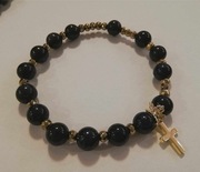RÓŻANIEC bransoletka dziesiątka  hematyt noc kairu