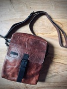Skórzana brązowa torba męska Ochnik