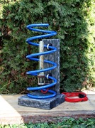 Lampa stojąca sprężyna Loft Scrap Metal Art Industrial