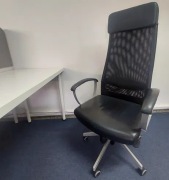 IKEA MARKUS krzesło biurowe obrotowe fotel C.SZARY