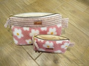 Kosmetyczki, 2 szt. Saszetki do podróży, miękkie ,tkanina boucle