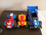 Zestaw 3 pojazdów Psi Patrol – Ryder, Rubble (uszkodzony), Chase (B90)