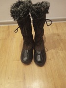 Buty damskie śniegowce ocieplane fashion r.38