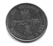 10000 zł 200 rocz. Konstytucji 3 maja 1991r PRL34.