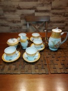 serwis kawowy porcelanowy typu miłość wiedeńska