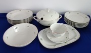 SERWIS OBIADOWY PORCELANA FREIENORLA VEB 