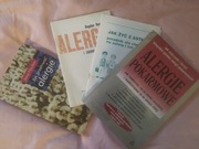 Alergie 2 książki i 2 broszury:  Jak przetrwać alergie. Alergie pokarmowe.