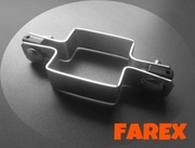 Obejmy 60x60 mm przelotowe, końcowe, narożne uchwyty do paneli 