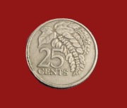 Moneta 25 centów 1993, Trynidad i Tobago