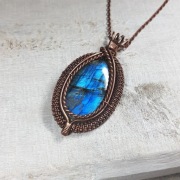 wisiorek z labradorytem