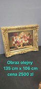 Obraz olejny na płótnie kwiaty 
