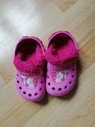 Sandałki w stylu crocs 26 27 z wyjmowanym ocieplaczem