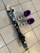 Komplet dla dzieci: Narty Salomon X-race 90cm, buty Nordica 20,5cm (r.32)