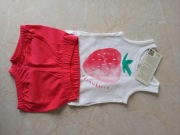 Nowy zestaw bluzka tshirt koszulka+spodenki 62 cm