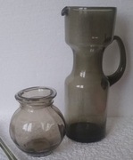 Dwa wazony z PRL - jeden lekko uszkodzony