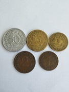 Zestaw fenigów niemieckich 1922-1924