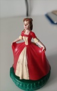 Figurka Belle Piękna i Bestia McDonald's 1998 – Vintage – Czerwona Suknia