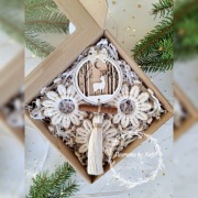 Świąteczny zestaw prezentowy Makrama, Zestaw ozdób świątecznych