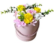 Flower box bukiet mydlanych róż PREZENT dla rodziców PODZIĘKOWANIE