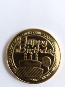 Moneta na urodziny urodzinowa HAPPY BIRTHDAY prezent 