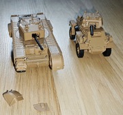Bolt action british churchill oraz humber scout car 1/56, 28 mm
