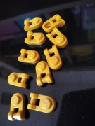 Lego 26047, uchwyt 1x1, złoty 10 sztuk, NOWY