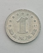 282. Moneta Jugosławia 1 dinar 1963  rok  
