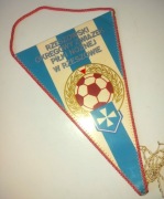 Proporczyk Okręgowy Związek Piłka Nożna Rzeszów Herb Polska Flaga Orze