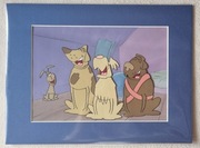 Folia animacyjna z bajki "Kundle i reszta" z oryginalnym tłem animacyjnym