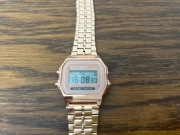 zegarek elektroniczny LCD bransoleta styl klasyk retro vintage