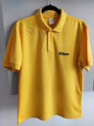 Koszulka polo Nikon S Fruit of the Loom żółta męska