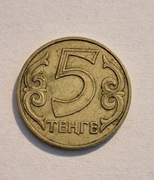 317. Moneta Kazachstan 5 tenge 2000 rok